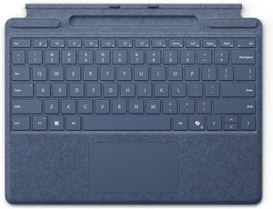 Microsoft - Surface Pro Keyboard for Pro (11th Edition), Pro 9, and Pro 8 with Pen Storage - Sapphire