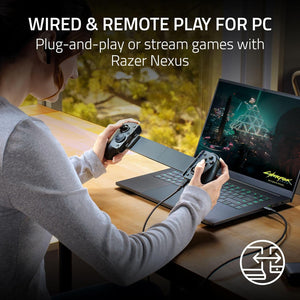 Razer - Kishi V3 Pro XL Haptic USB-C Controller for Full-Sized Tablets - Black