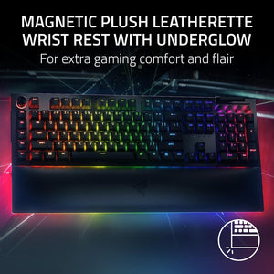 Razer - BlackWidow V4 Pro Wired Yellow Linear Mechanical Switch Gaming Keyboard with Chroma RGB Backlighting - Black