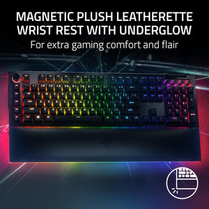 Razer - BlackWidow V4 Pro Green Switch Mechanical Wired Gaming Keyboard with Chroma RGB - Black