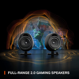 SteelSeries - Arena 3 Bluetooth Gaming Speakers with Polished 4