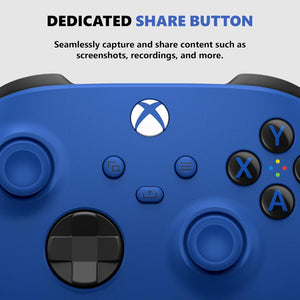 Microsoft - Xbox Wireless Controller for Xbox Series X/S, Xbox One, Windows Devices - Shock Blue