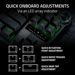 Razer - Huntsman V3 Pro TKL Wired Analog Optical Esports Keyboard with Rapid Trigger and Adjustable Actuation - Black