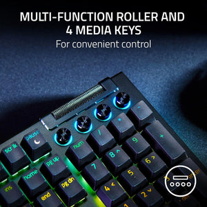 Razer - BlackWidow V4 Yellow Switch Mechanical Gaming Keyboard with Chroma RGB - Black