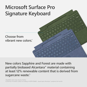 Microsoft - Surface Pro Signature Keyboard for Pro X, Pro 8 and Pro 9 - Sapphire