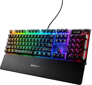 SteelSeries - Apex 7 Brown Switches Wired Mechanical RGB Gaming Keyboard - Black