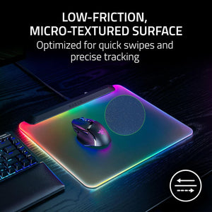 Razer - Firefly V2 Pro Micro-Textured Surface Gaming Mouse Pad with Chroma RGB Lighting - Black