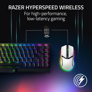 Razer - Cobra Pro Wireless Gaming Mouse with Chroma RGB Lighting and 10 Customizable Controls - White