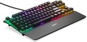 SteelSeries Apex 7 TKL Mechanical Red Switch Gaming Keyboard with OLED Smart Display - Black