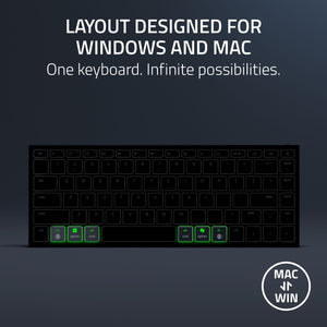 Razer - Joro Portable 75% Wireless Gaming Keyboard With Chroma RGB Backlighting - Black