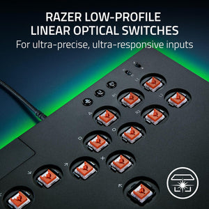 Razer - Kitsune All-Button Optical Arcade Controller for PS5 and PC - Black
