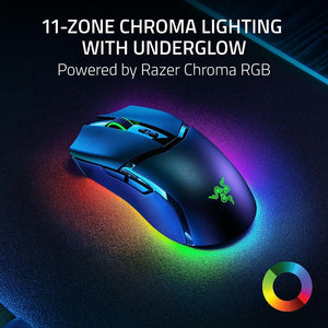 Razer - Cobra Pro Wireless Gaming Mouse with Chroma RGB Lighting and 10 Customizable Controls - Black