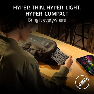 Razer - Joro Portable 75% Wireless Gaming Keyboard With Chroma RGB Backlighting - Black
