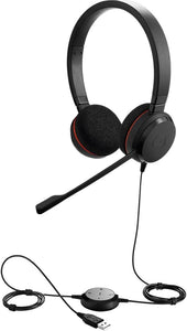 Jabra Evolve 20 UC Stereo Wired Headset / Music Headphones