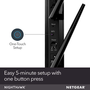 NETGEAR - Nighthawk AC1900 Dual-Band Gigabit Mesh Capable Wi-Fi Range Extender - Black
