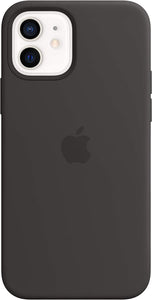 Apple - iPhone 12 Pro Silicone Case with MagSafe - Black