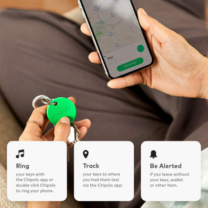 Chipolo ONE - 2020 Loudest Water Resistant Bluetooth Item Finder - Green