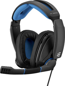 EPOS - GSP 300 Closed Acoustic Stereo Wired Gaming Headset - Black/Blue