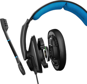 EPOS - GSP 300 Closed Acoustic Stereo Wired Gaming Headset - Black/Blue