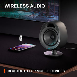 SteelSeries - Arena 3 Bluetooth Gaming Speakers with Polished 4