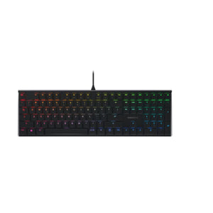 Cherry Mechanical MX Low Profile Keyboard with RGB lighting and Metal Housing, Black
